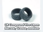CR Compound Tire 23mm. Narrow, Groove, medium