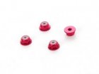 2mm Alu. Large Head Lock Nut (4 pcs,Red) For Mini-Z Buggy