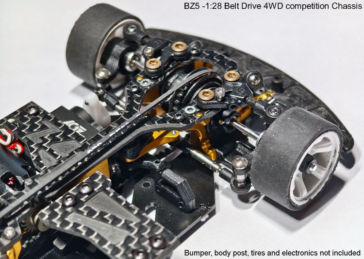 BZ5 Belt Drive 4WD Chassis Kit (No electronics) - Click Image to Close