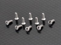 Flat head Machine screw 2x6mm (TKM) Titanium 1.5 Hex. Flat head Machine screw 2x6mm (TKM) Titanium 1.5 Hex.