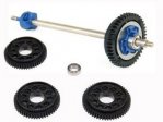 Titanium Ball Diff V-III Blue LM + 64P Spur Gear (For MR-02/03)