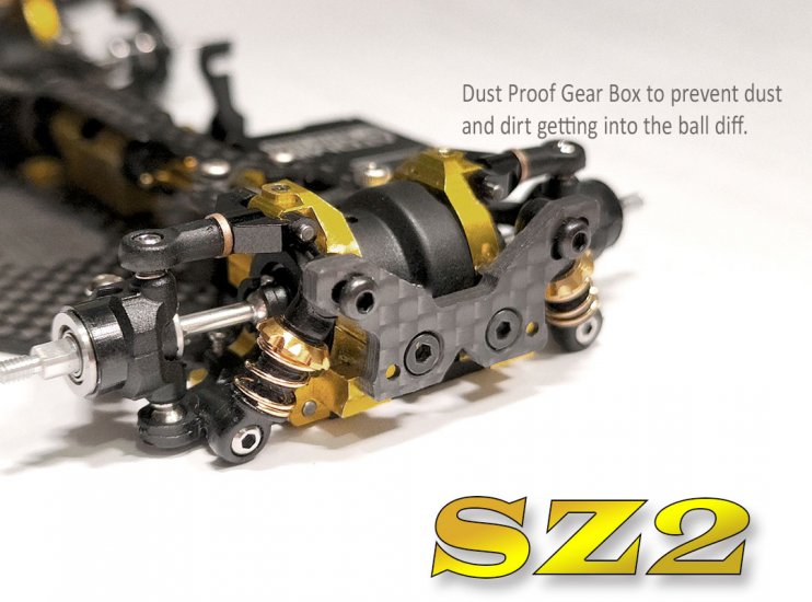 SZ2 shaft drive AWD chassis kit - Click Image to Close