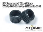 CR Compound Tire 24mm, Wide, Tri-Groove, Ultimate Soft