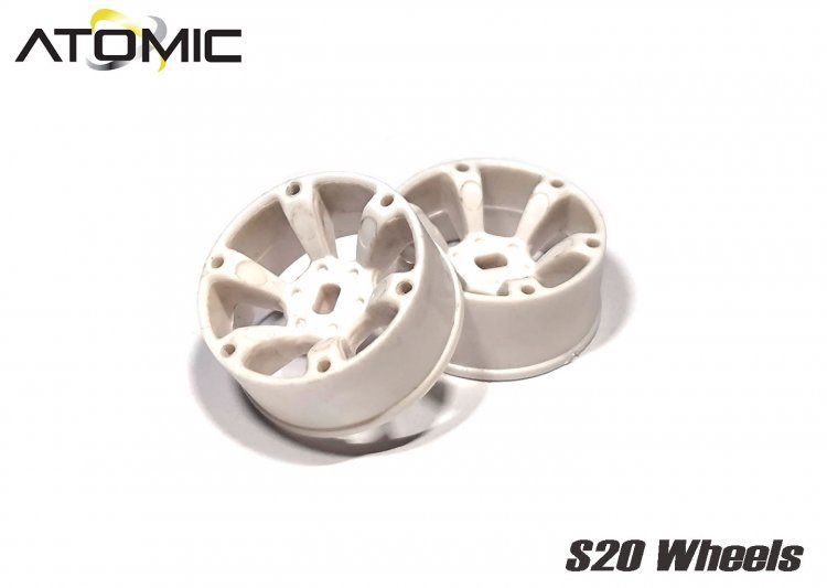 S20 AWD Wheel Narrow +2 (White) - Click Image to Close