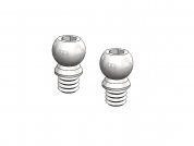 3.0mm Ball Stud with M2 Leg-2mm long (2 pcs)