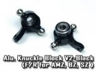 Alu. Knuckle Block V2-Black (F/R for AMZ, BZ, SZ )