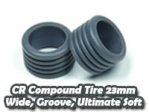 CR Compound Tire 23mm, Wide, Groove, Ultimate Soft