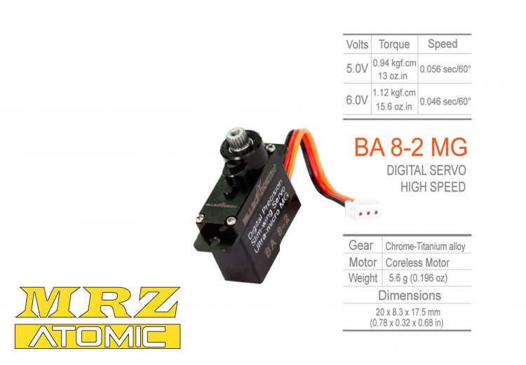 MRZ Metal Gear Servo (BA 82-MG) - Click Image to Close