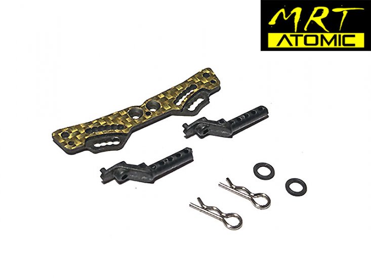 MRT Carbon Rear Shock Tower and Body Post - Click Image to Close