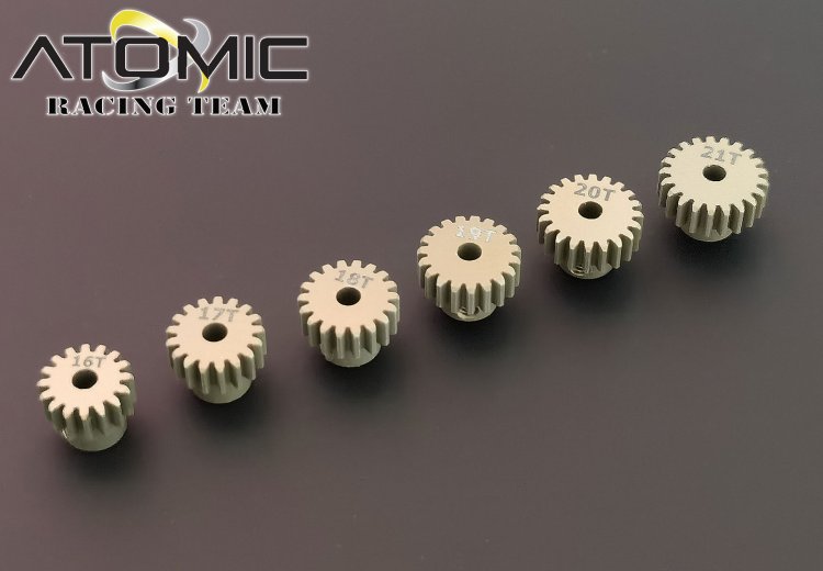 Hard Coated 64DP Pinion Set 16-21T (BZ3, FFZ) - Click Image to Close