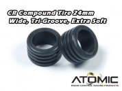 CR Compound Tire 24mm, Wide, Tri-Groove, Extra Soft