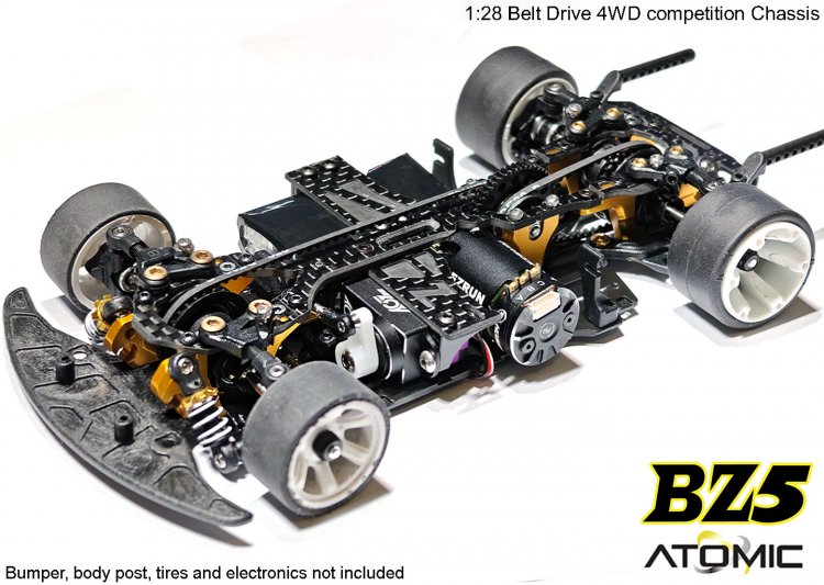 BZ5 Belt Drive 4WD Chassis Kit (No electronics) - Click Image to Close