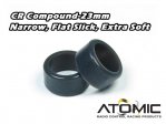 CR Compound-23mm. Narrow, Flat Slick, Extra Soft