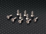 Flat Head Tapping Screw 2x6mm (TKB) Titanium 1.5 Hex.