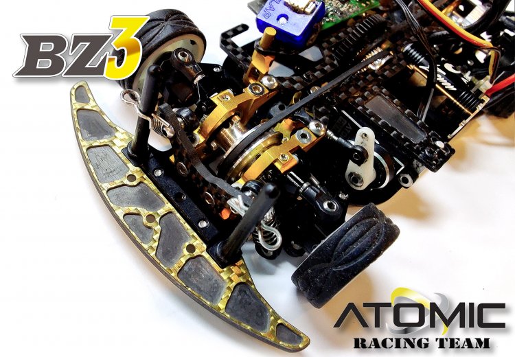 Wide Aluminium+Carbon Bumper -Golden - Click Image to Close