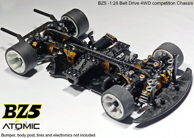 BZ5 Belt Drive 4WD Chassis Kit (No electronics) - Click Image to Close