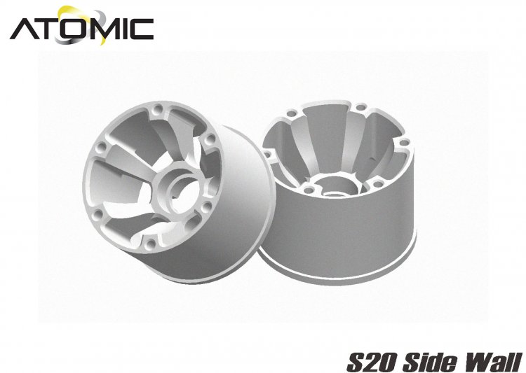 S20 RWD Wheel Extra Wide -1 (White) - Click Image to Close
