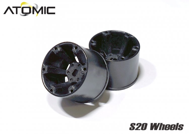 S20 AWD Wheel Extra Wide +0 (Black) - Click Image to Close