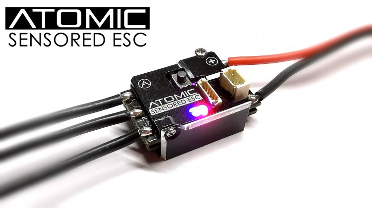 Atomic Mini Sesored Speed Control (24A) - Click Image to Close