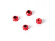 2mm Alu. Hex. Lock Nut - Pro Ver. (Red)