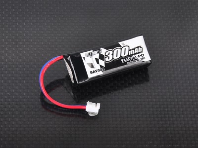 7.4V 2S Lipo Pack (300mAh 35C Discharge)