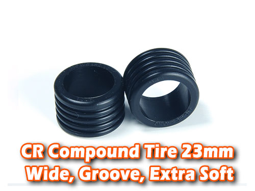 CR Compound Tire 23mm, Wide, Groove, Extra Soft - Click Image to Close