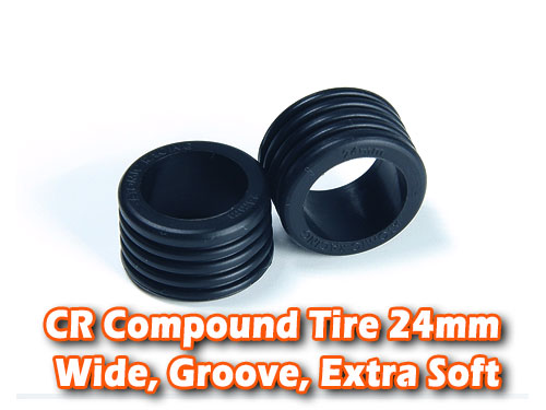 CR Compound Tire 24mm, Wide, Groove, Extra Soft
