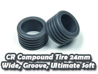 CR Compound Tire 24mm, Wide, Groove, Ultimate Soft