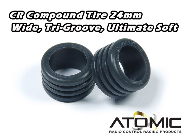 CR Compound Tire 24mm, Wide, Tri-Groove, Ultimate Soft - Click Image to Close