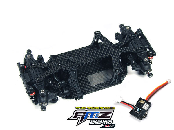 AMZ 4WD Chassis Kit W/ Plastic Case ESC (No Servo, No Motor)