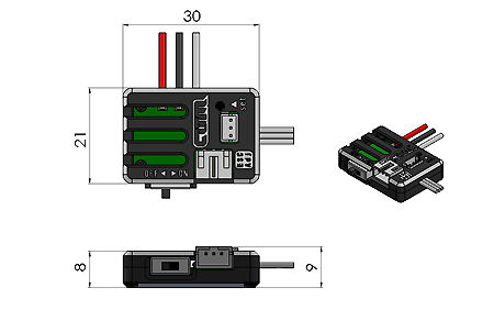 Alum. Micro brushless speed control - Click Image to Close