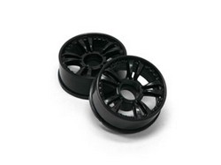 21.5mm T.S. Rims Front (+1 offset)-Black - Click Image to Close