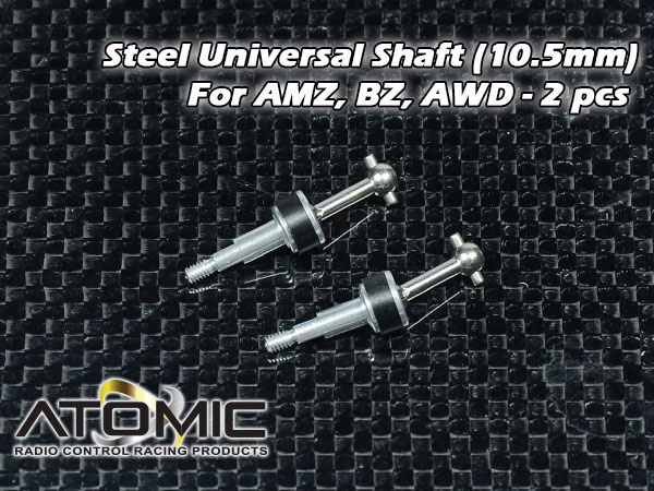 Steel Universal Shaft (10.5mm) for AMZ, BZ, AWD - 2 pcs
