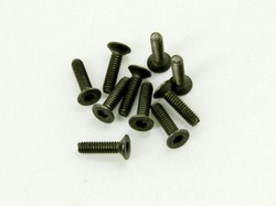 Flat Head Machine screw 2x8mm (TKM) Titanium 1.5 Hex. - Click Image to Close