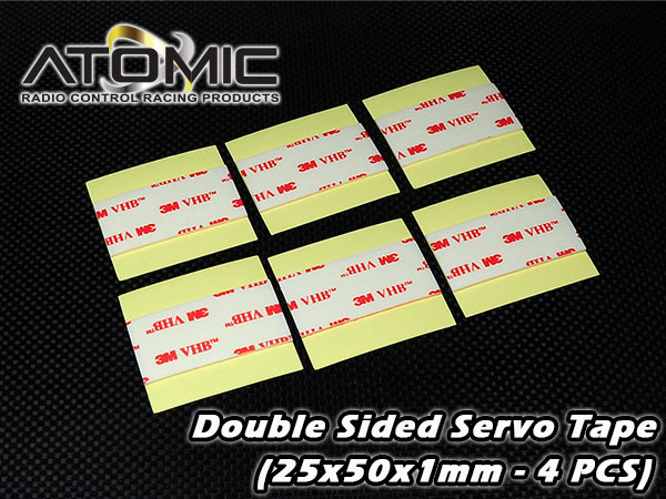 Double Sided Servo Tape (25x50x1mm - 4 PCS) - Click Image to Close