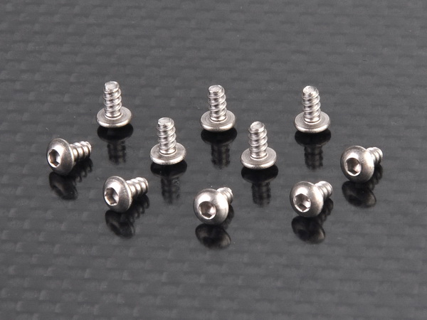 Button head Tapping screw 2x4mm (TPB) Titanium 1.5 Hex. - Click Image to Close