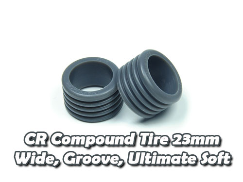 CR Compound Tire 23mm, Wide, Groove, Ultimate Soft - Click Image to Close