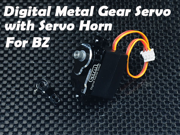 BZ Digital Metal Gear Servo with Servo Horn - Click Image to Close