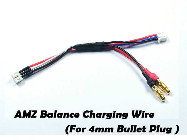 Balance Charging Wire for AMZ series [For 4mm Bullet Plug] - Click Image to Close