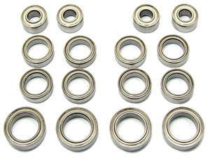 Serpent 733 Oiled Full Ball Bearing Set