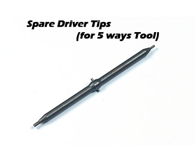 Spare Driver Tips (for 5 ways Tool)