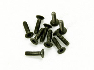 Flat Head Machine screw 2x8mm (TKM) Titanium 1.5 Hex.